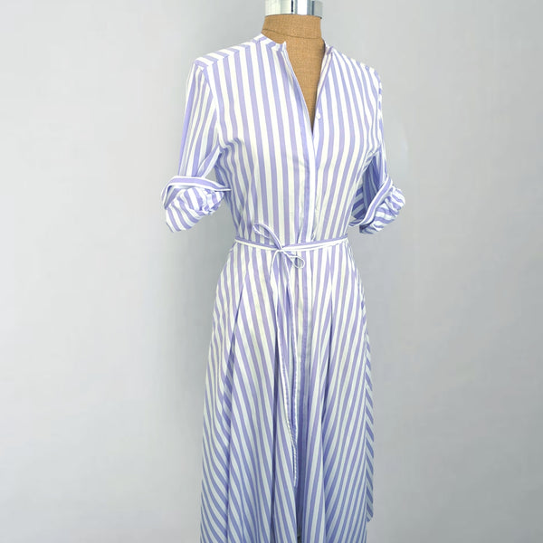 Odette Purple Stripe Dress