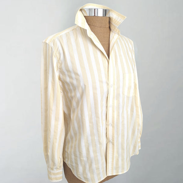 Eileen Textured Yellow Stripe Shirt