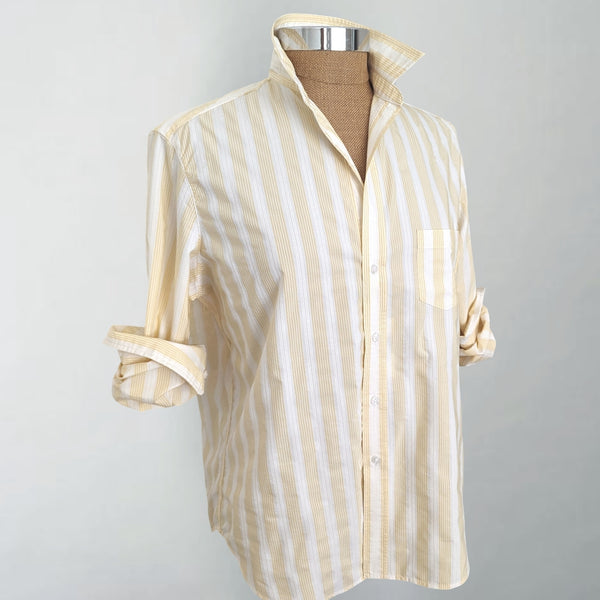 Eileen Textured Yellow Stripe Shirt