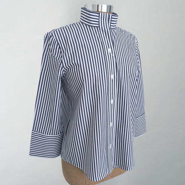 Greta Indigo Stripe Shirt