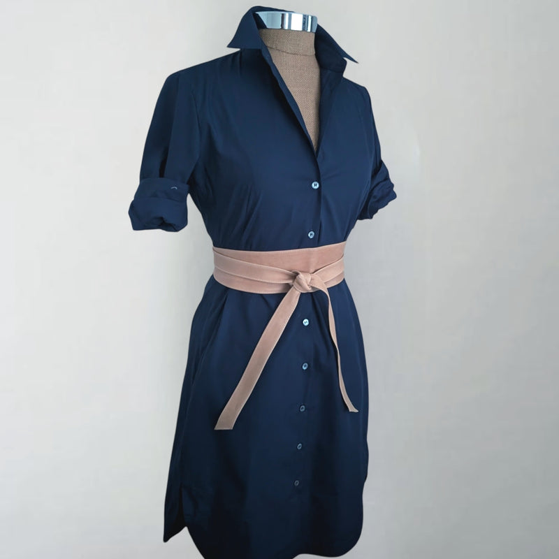 Navy Everyday Shirt Dress