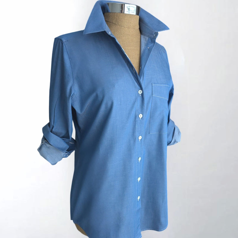 The Modified Boyfriend Shirt Lightweight Denim