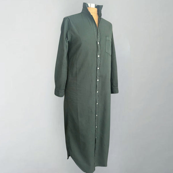 Rory Vintage Green Maxi Denim Dress