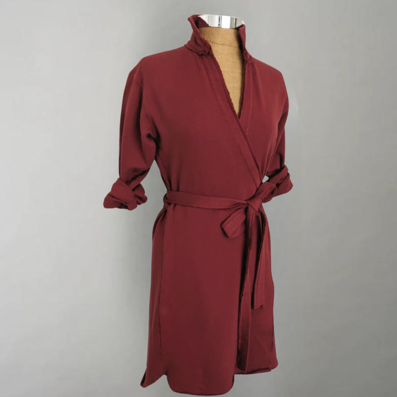 Willa Cranberry Wrap Dress