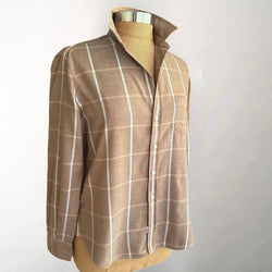 Eileen Camel & Cream Windowpane Flannel