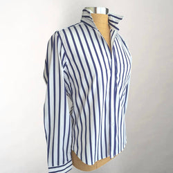 Barry Wide Navy Stripe Shirt