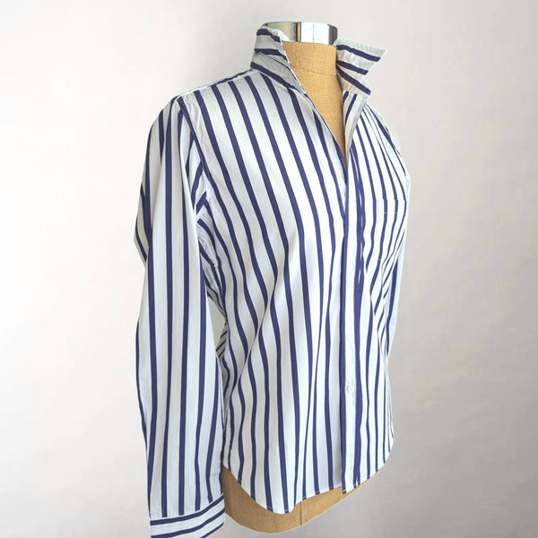 Barry Wide Navy Stripe Shirt