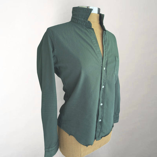 Barry Vintage Green Denim Shirt