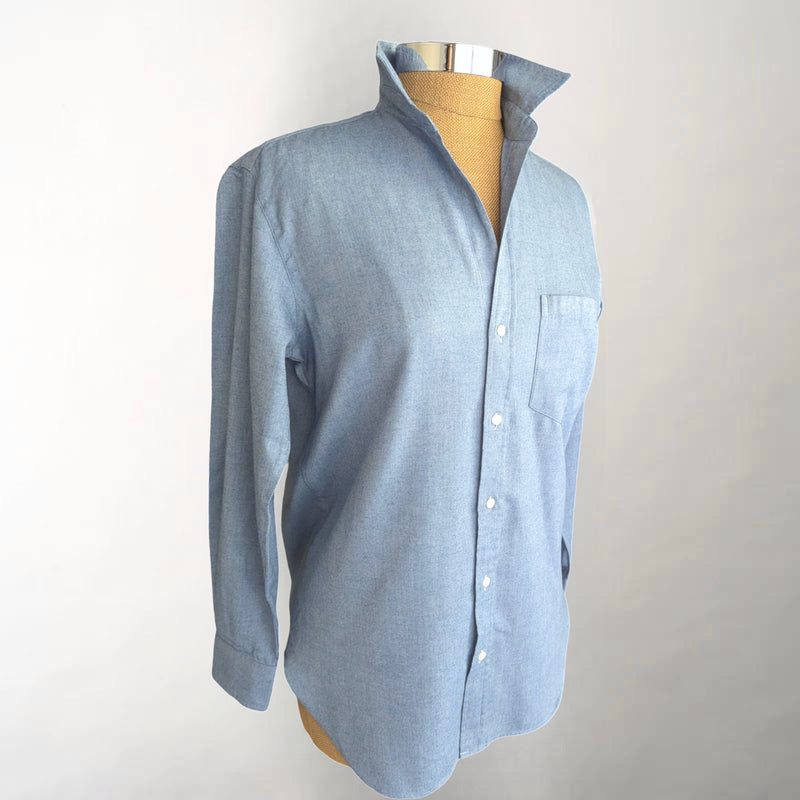 Joedy Blue Herringbone Flannel