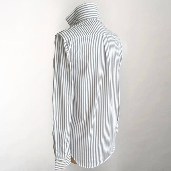 Gray Stripe Stretch Shirt