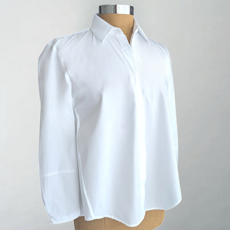 Nora White Swing Shirt