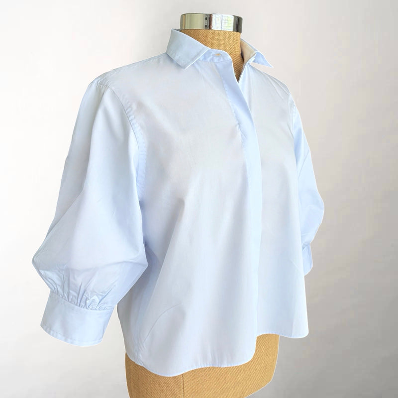 Blue Short Sleeve Swing Shirt