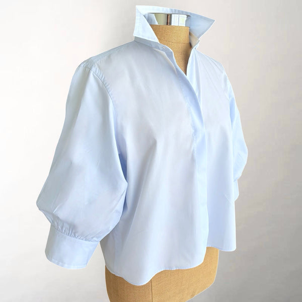 Blue Short Sleeve Swing Shirt