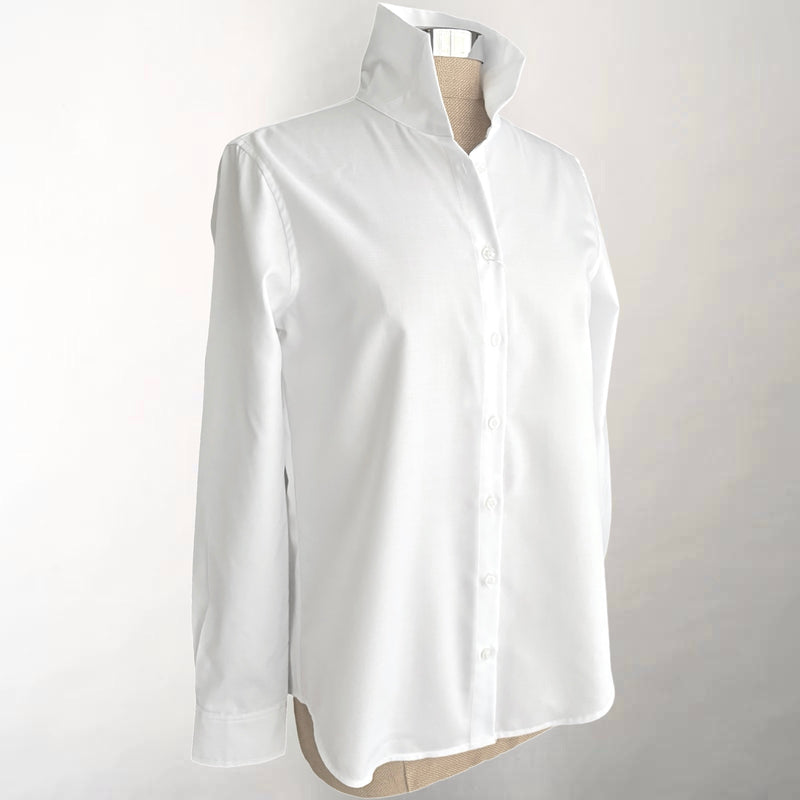 Ginna White Tailored Pinpoint Oxford Shirt