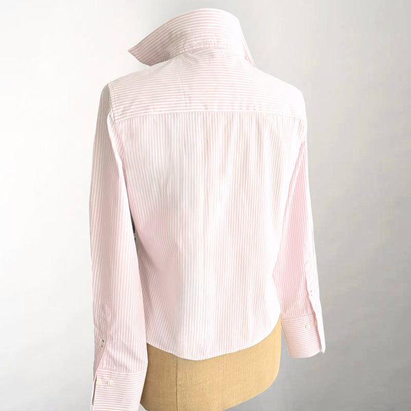 The Crop Tea Rose Stripe Shirt