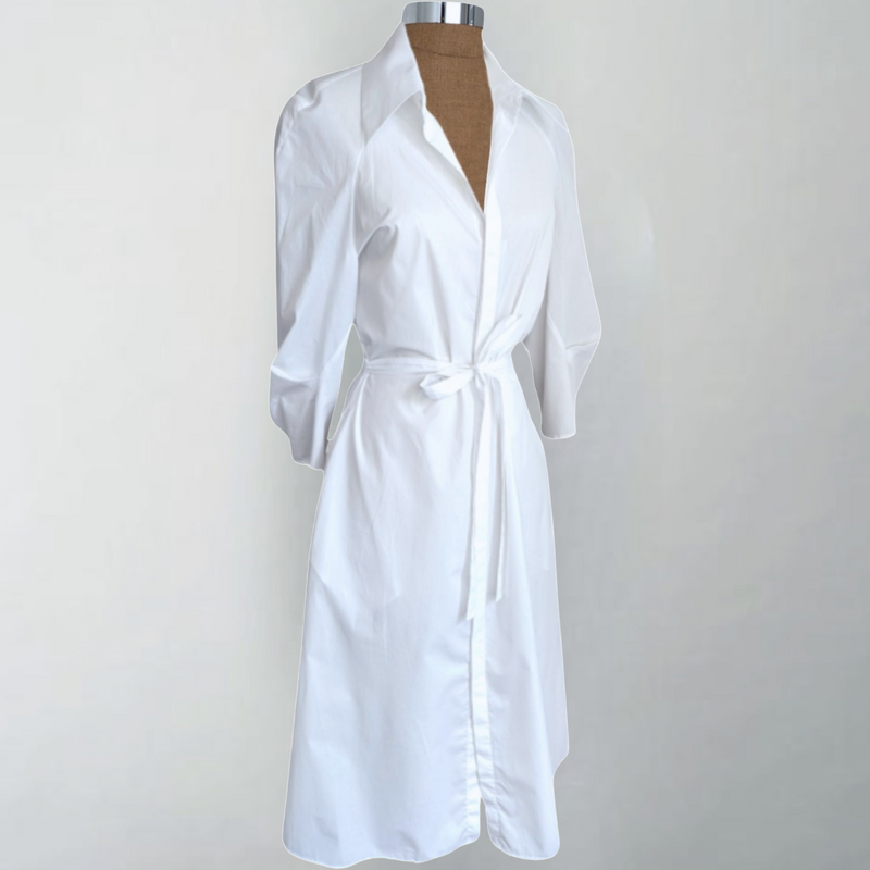 Kendra White Shirt Dress