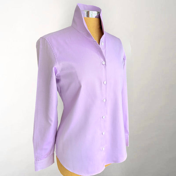 Ginna Tailored Soft Twill Violet Shirt