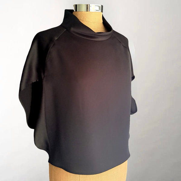 Angelica Black Cape Top