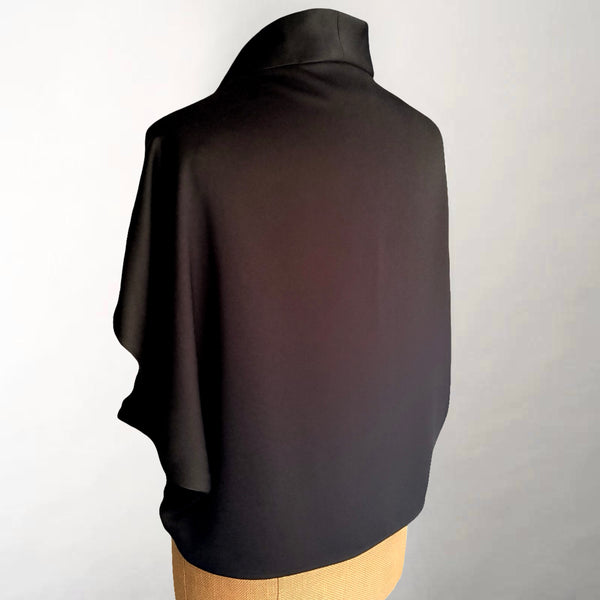 Angelica Black Cape Top