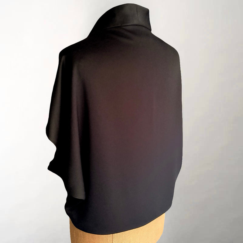 Angelica Black Cape Top