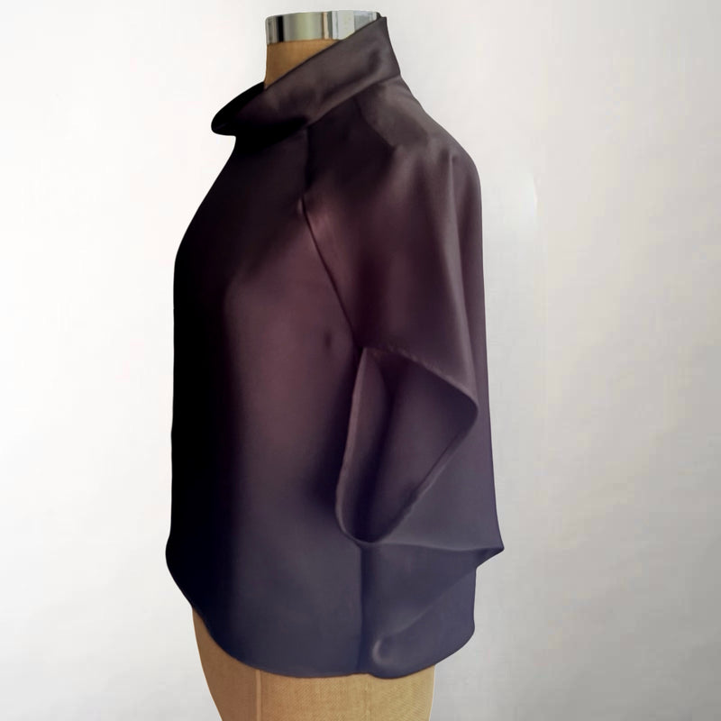 Angelica Black Cape Top
