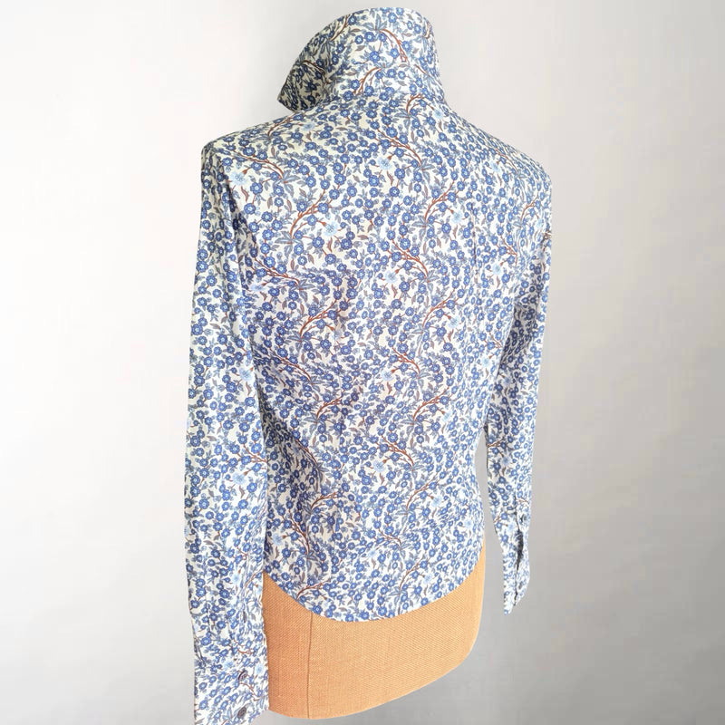Edie Fitted Empress Blue Floral