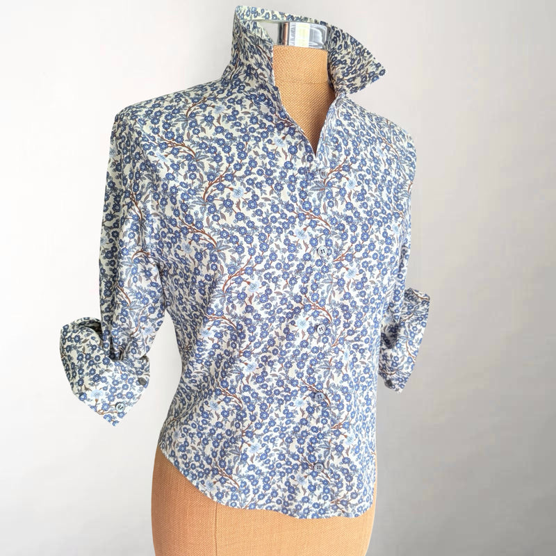 Edie Fitted Empress Blue Floral