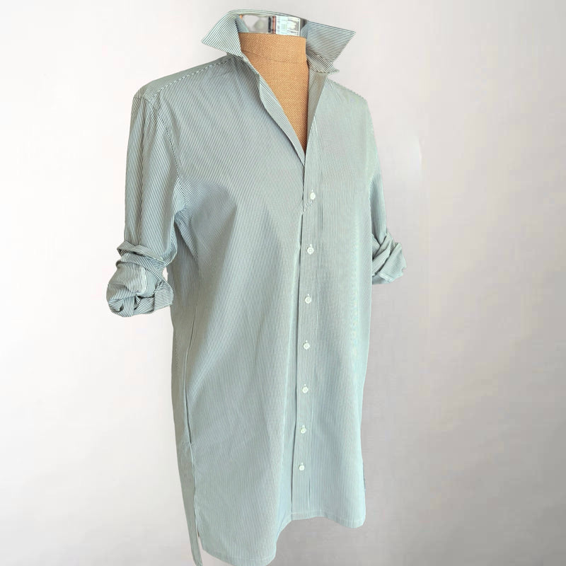 The Charley Dress Thin Spruce Stripe