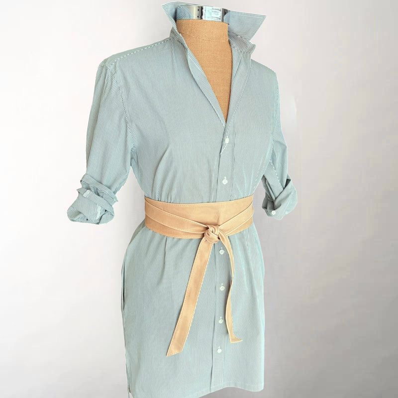 The Charley Dress Thin Spruce Stripe