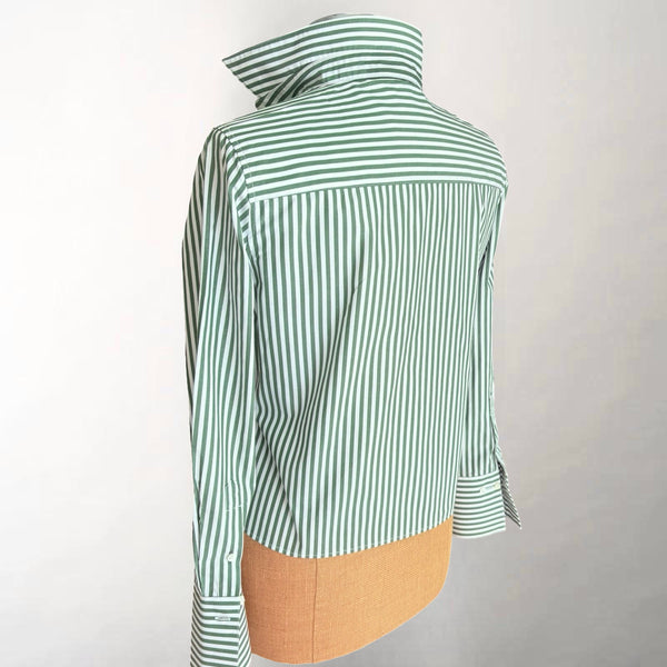 The Crop Evergreen Stripe Shirt
