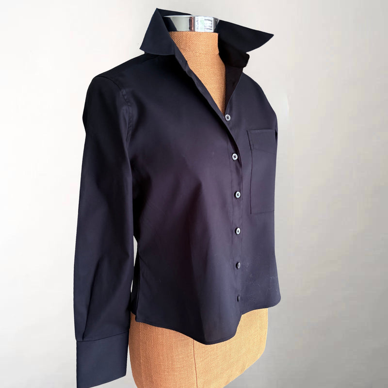 The Crop Black Shirt