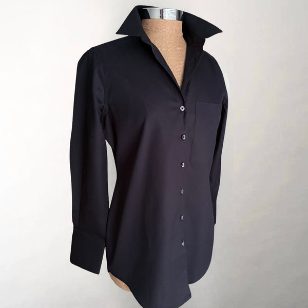 The Modified Boyfriend Black Poplin