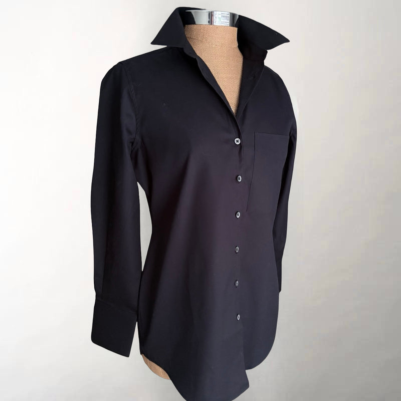 The Modified Boyfriend Black Poplin