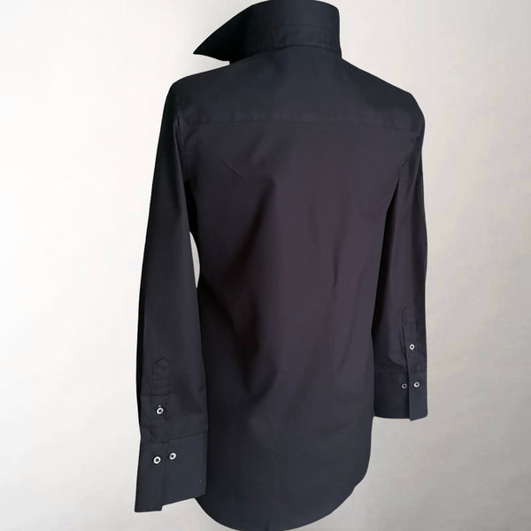The Modified Boyfriend Black Poplin