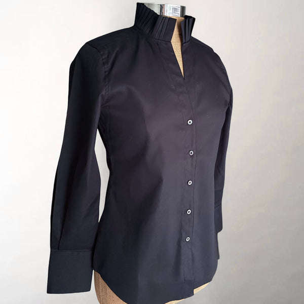 The Pleated League Black Pinpoint