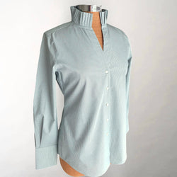 The Pleated League Sage Check