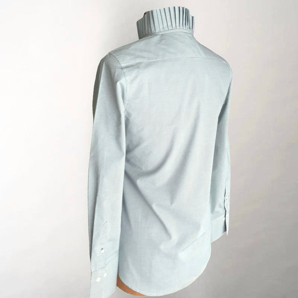 The Pleated League Sage Check