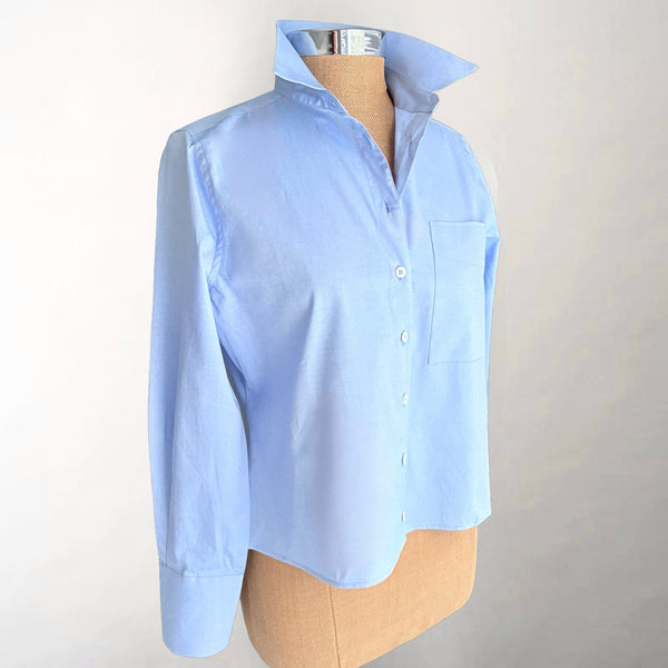 The Crop Blue Oxford