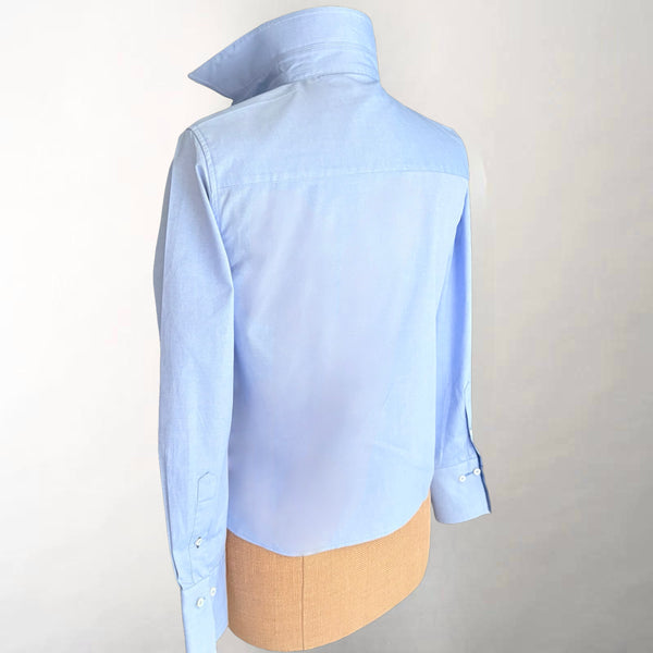 The Crop Blue Oxford