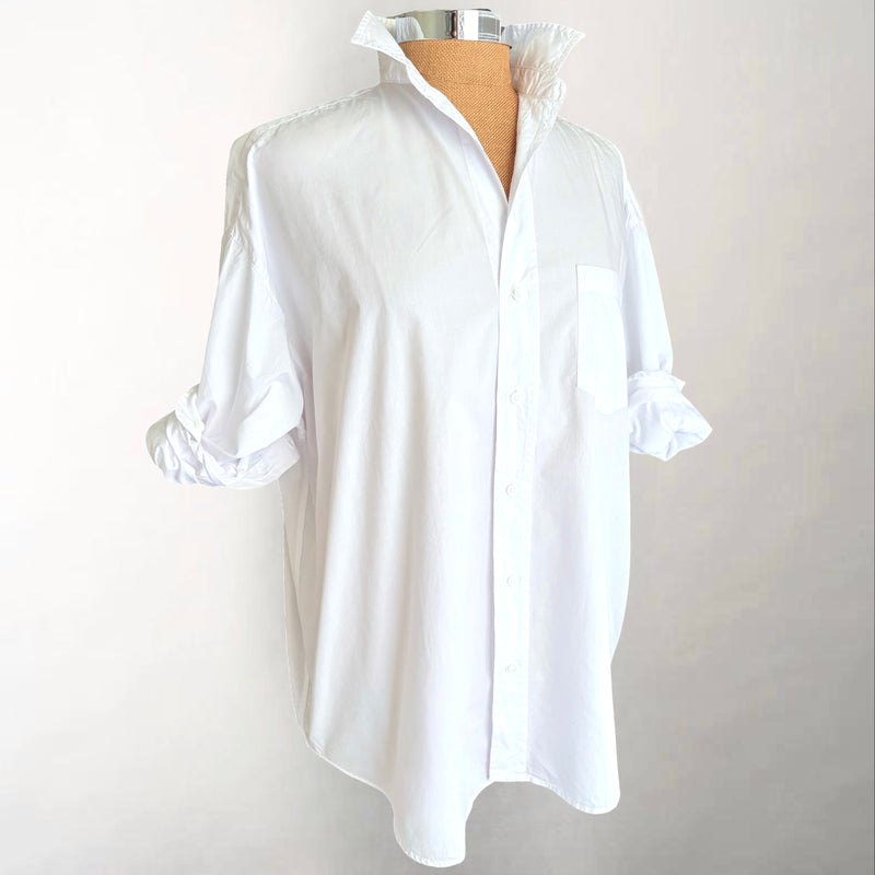 Shirley White Poplin