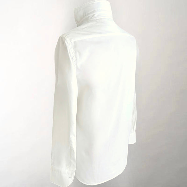 White Micro-Corduroy Shirt