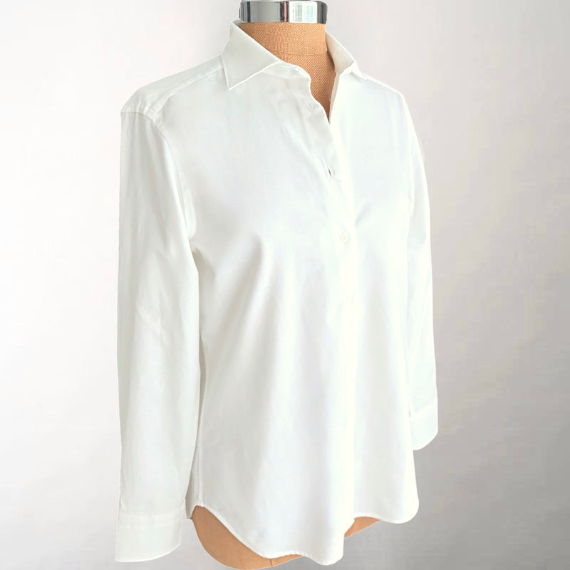 White Micro-Corduroy Shirt