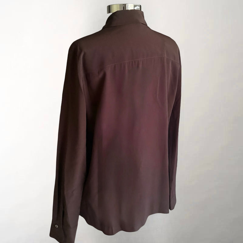 Dark Chocolate Silk Shirt