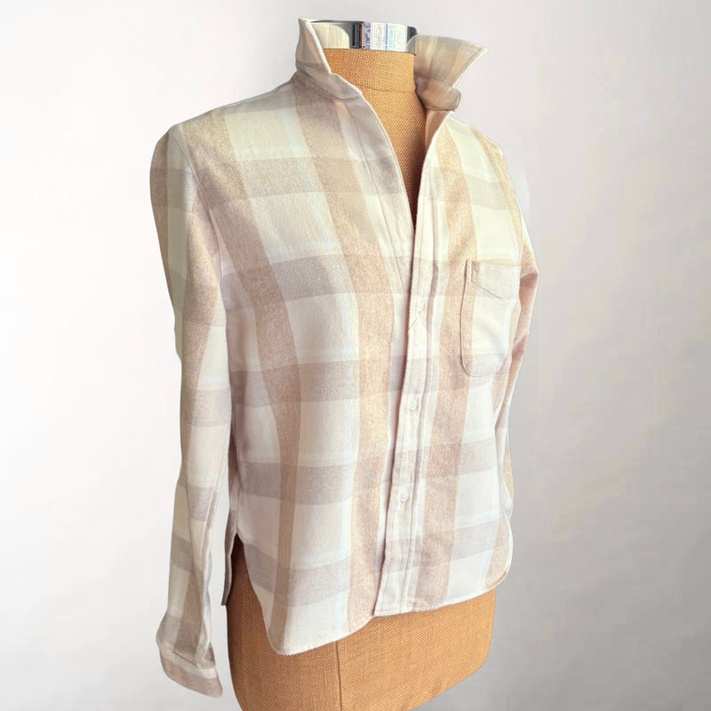 Silvio Cream & Camel Plaid