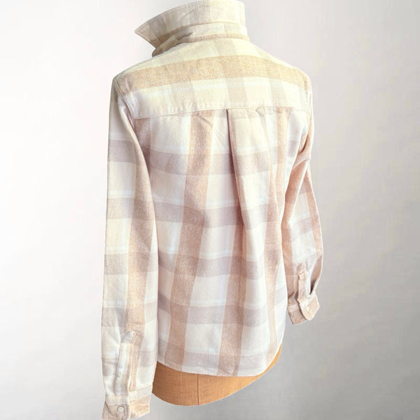 Silvio Cream & Camel Plaid