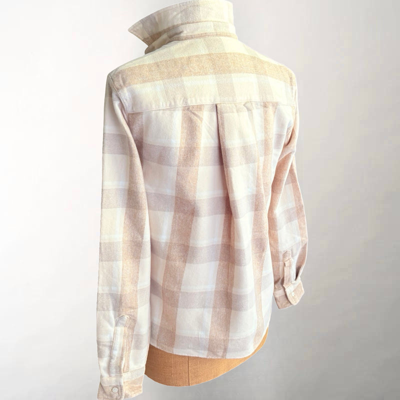 Silvio Cream & Camel Plaid