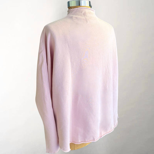 Effie Long Sleeve Funnel Neck Capelet Antique Pink
