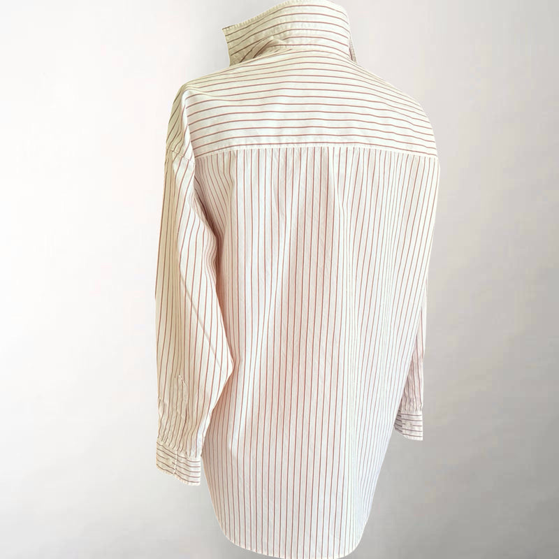 Shirley Camel Cream Stripe