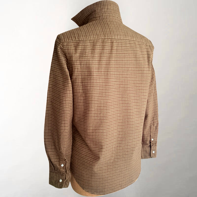 Eileen Pink & Brown Plaid Shirt