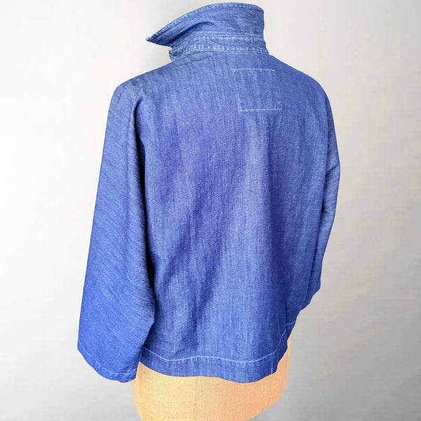 Gabi Vintage Dark Wash Pullover Shirt
